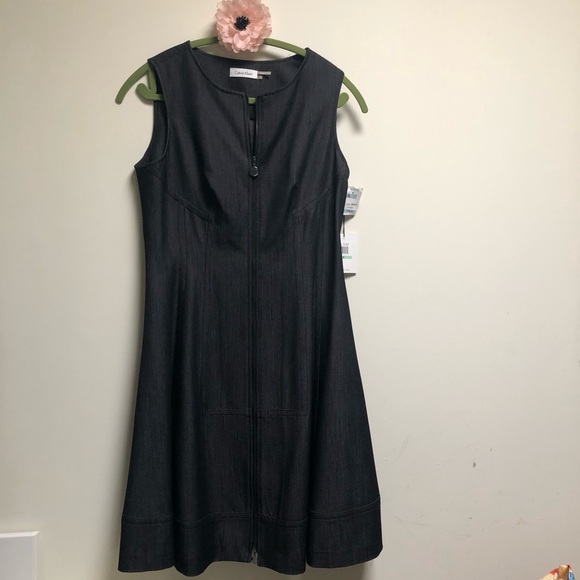 Calvin Klein Dresses & Skirts - 👗 - 👗- Calvin Klein Denim Zippered Front Dress